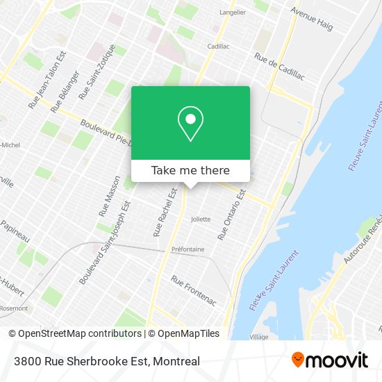 3800 Rue Sherbrooke Est map