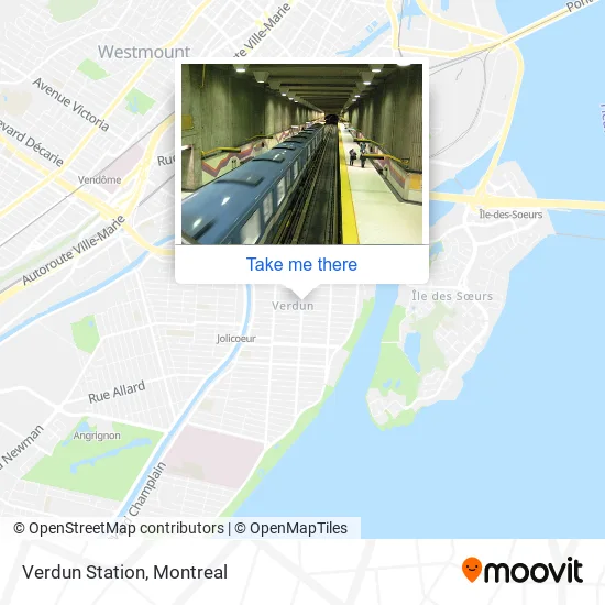 Verdun Station map