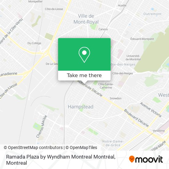 Ramada Plaza by Wyndham Montreal Montréal map