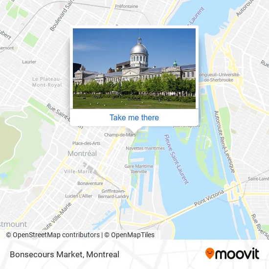 Bonsecours Market map