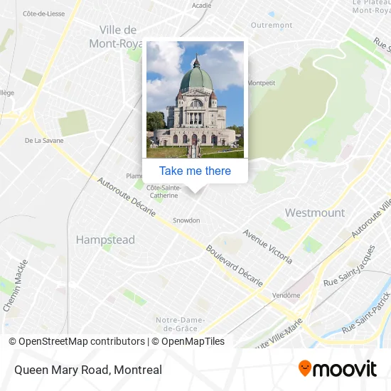 Queen Mary Road map