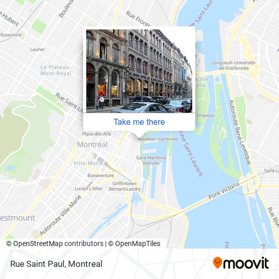 Rue Saint Paul map