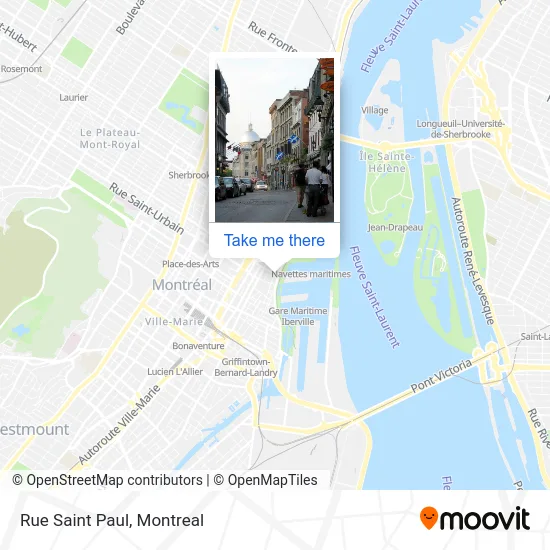 Rue Saint Paul map