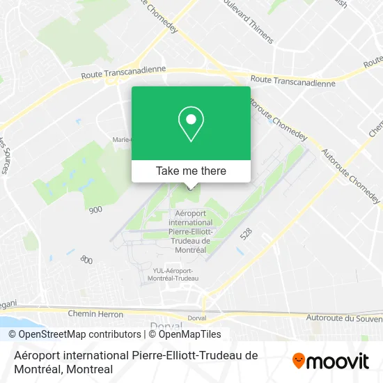 Aéroport international Pierre-Elliott-Trudeau de Montréal map