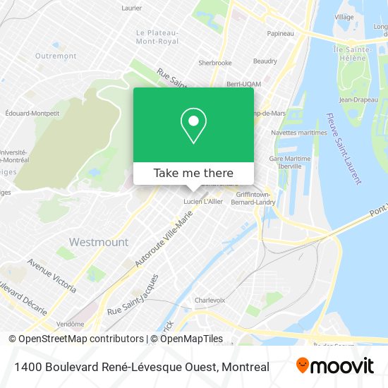 1400 Boulevard René-Lévesque Ouest map