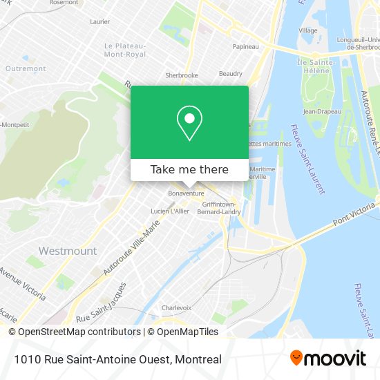 1010 Rue Saint-Antoine Ouest map