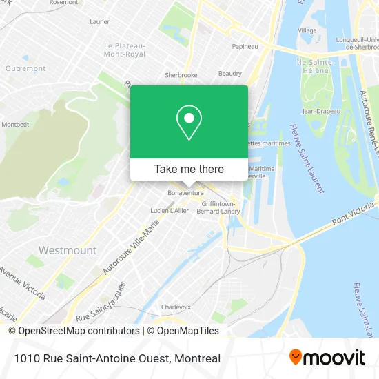 1010 Rue Saint-Antoine Ouest map