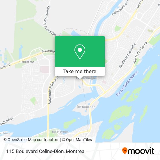 115 Boulevard Celine-Dion map