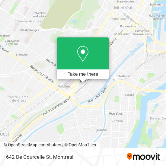 642 De Courcelle St map
