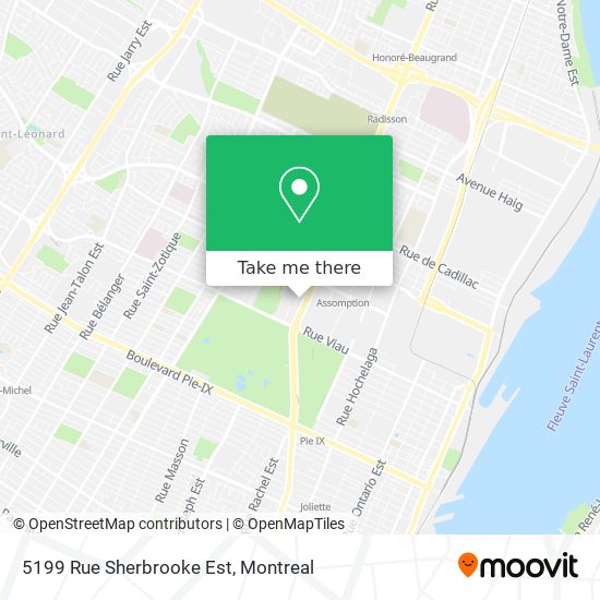 5199 Rue Sherbrooke Est map
