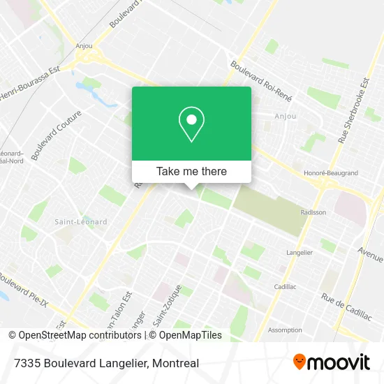 7335 Boulevard Langelier map