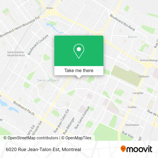 6020 Rue Jean-Talon Est map