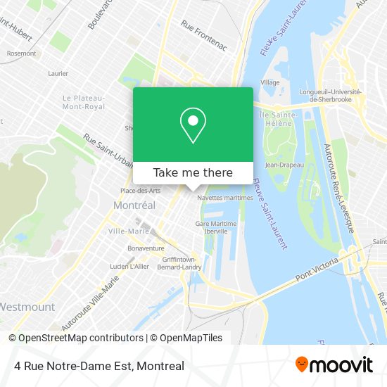 4 Rue Notre-Dame Est map