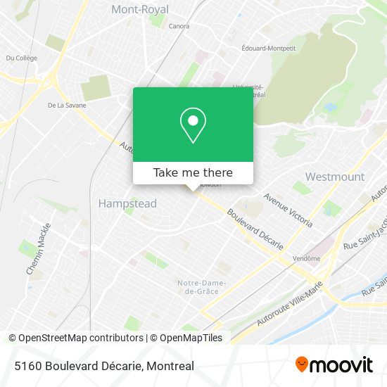 5160 Boulevard Décarie map