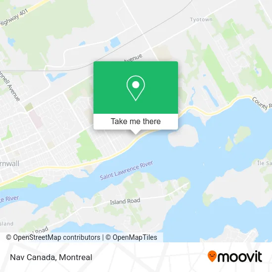 Nav Canada map