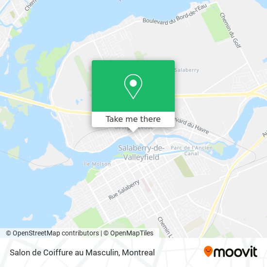 Salon de Coiffure au Masculin map