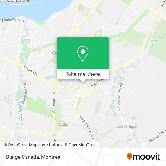 Bunge Canada map