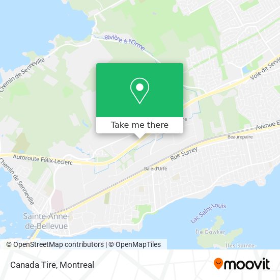 Canada Tire map