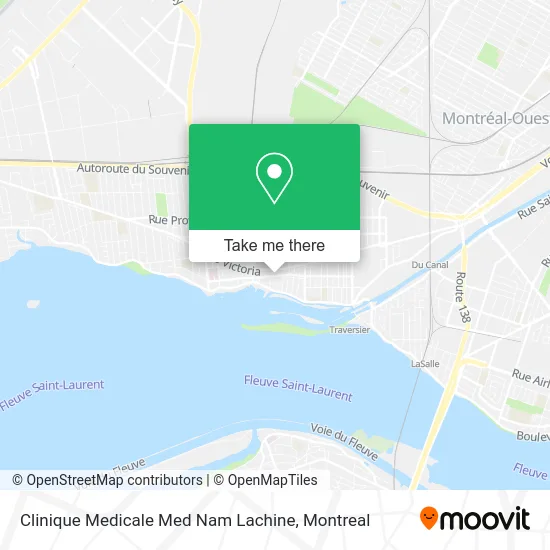 Clinique Medicale Med Nam Lachine map