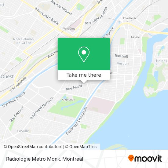 Radiologie Metro Monk map