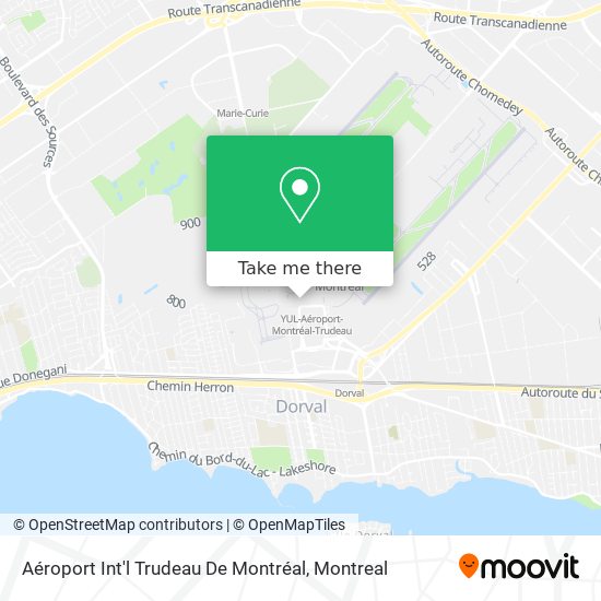 Aéroport Int'l Trudeau De Montréal map