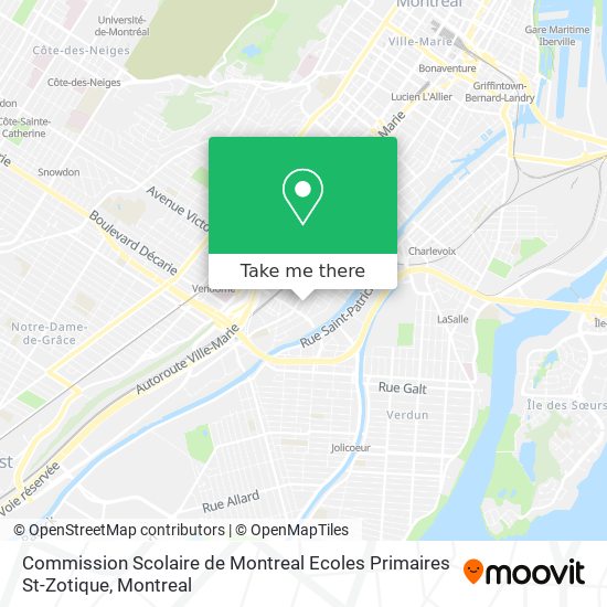 Commission Scolaire de Montreal Ecoles Primaires St-Zotique map