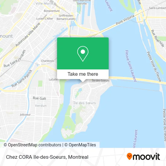 Chez CORA Ile-des-Soeurs map