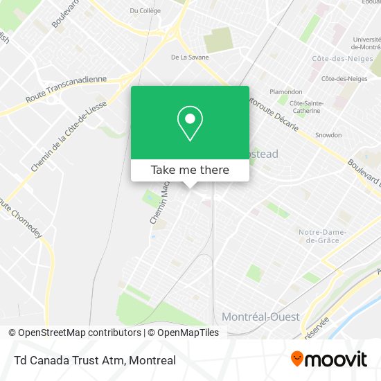 Td Canada Trust Atm map