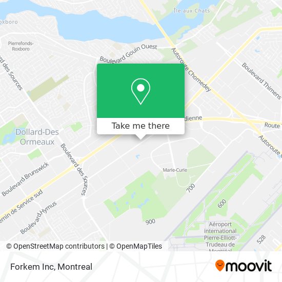 Forkem Inc map