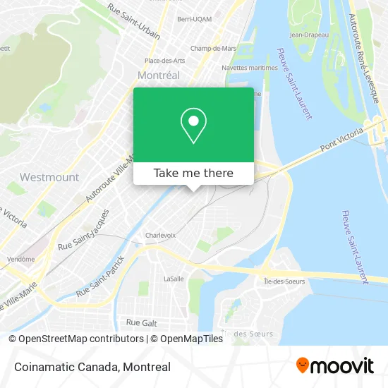 Coinamatic Canada map