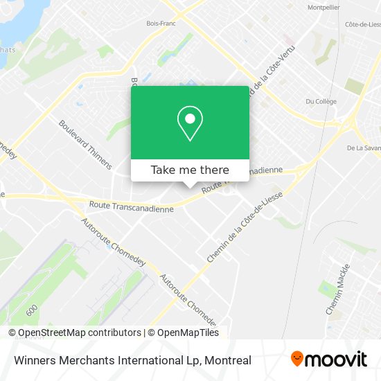 Winners Merchants International Lp map