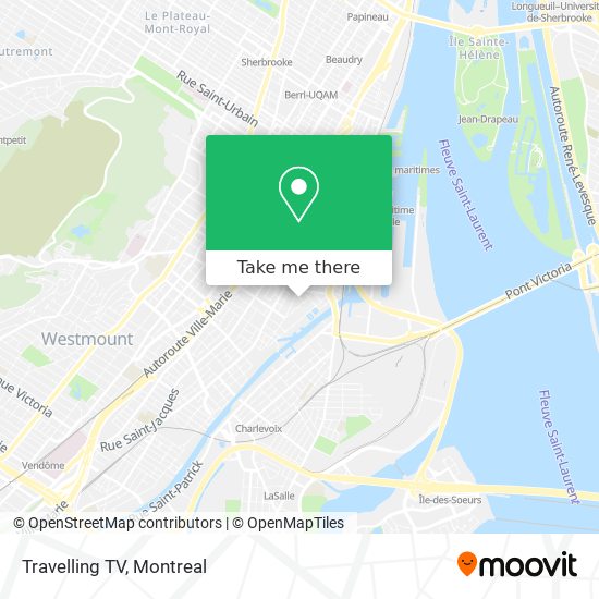 Travelling TV map