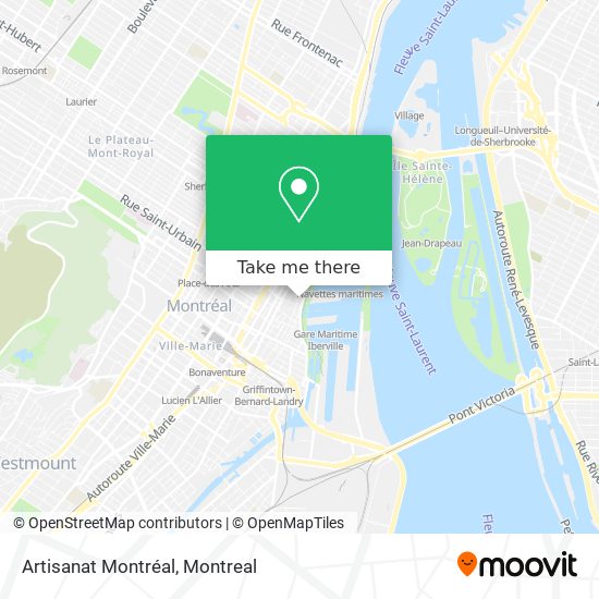 Artisanat Montréal map