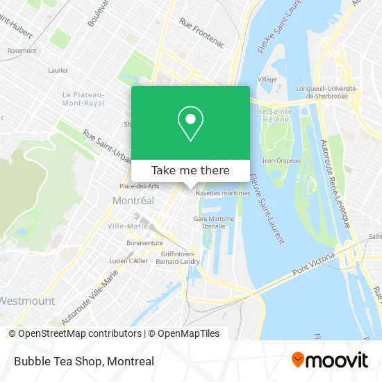 Bubble Tea Shop map