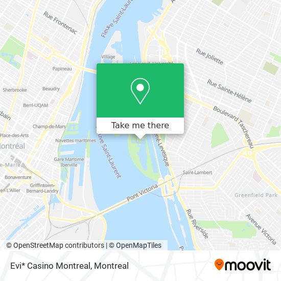 Evi* Casino Montreal map