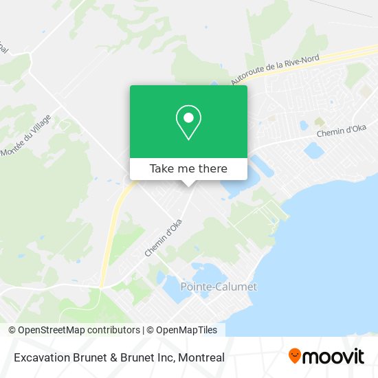 Excavation Brunet & Brunet Inc map