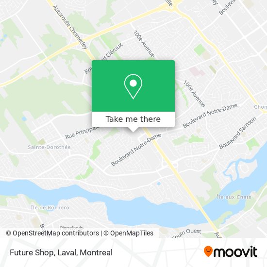 Future Shop, Laval map