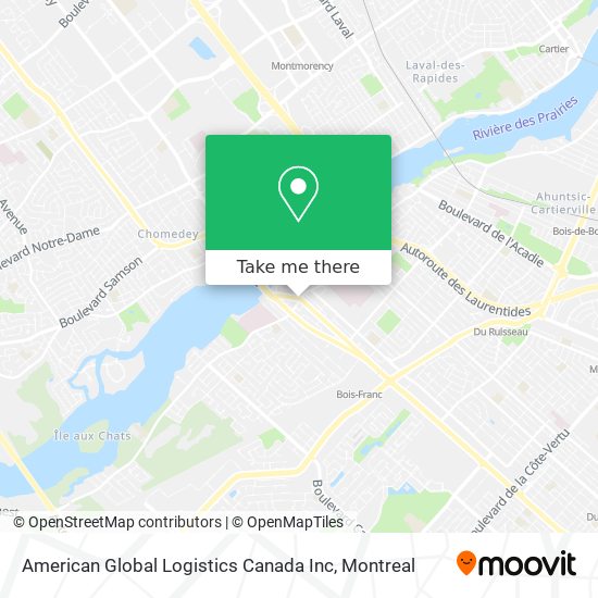 American Global Logistics Canada Inc map