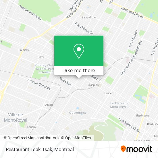 Restaurant Tsak Tsak map