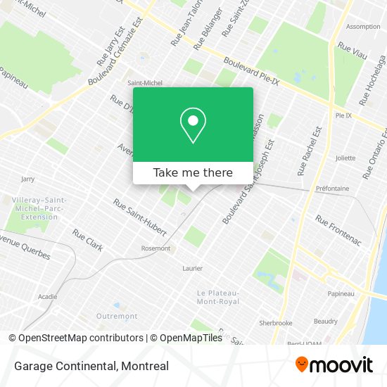 Garage Continental map