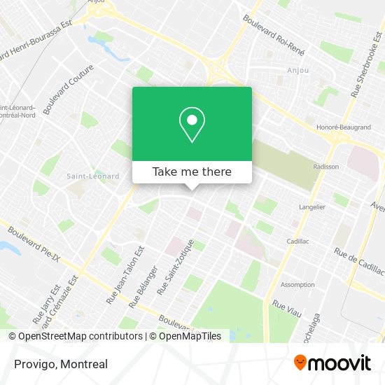 Provigo map