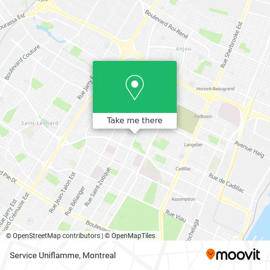 Service Uniflamme map