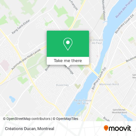 Créations Ducan map