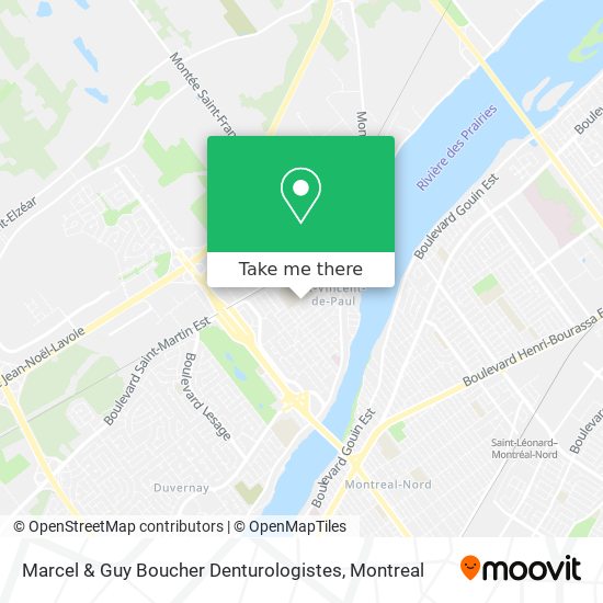 Marcel & Guy Boucher Denturologistes map