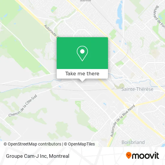 Groupe Cam-J Inc map