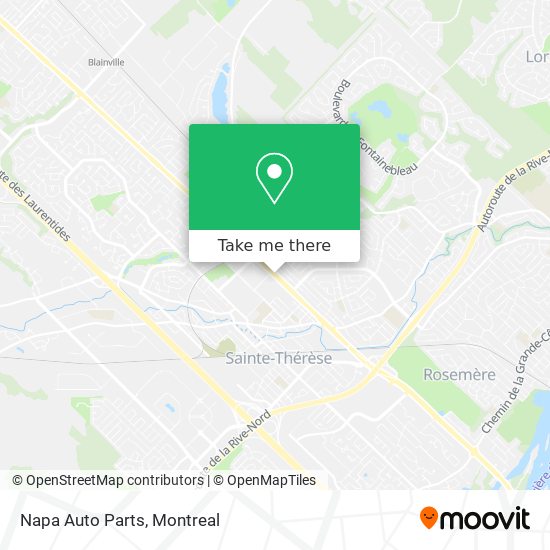 Napa Auto Parts map