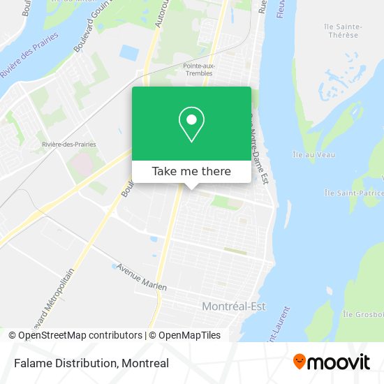 Falame Distribution map