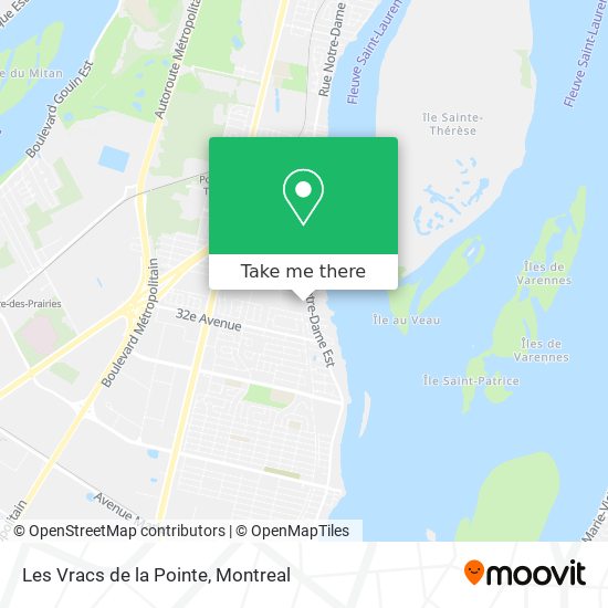 Les Vracs de la Pointe map