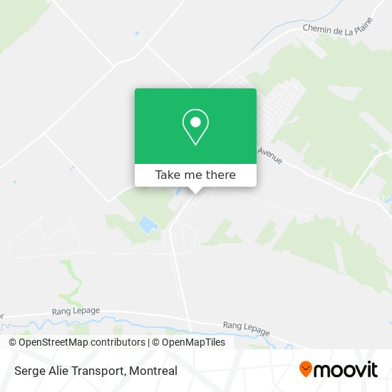 Serge Alie Transport map