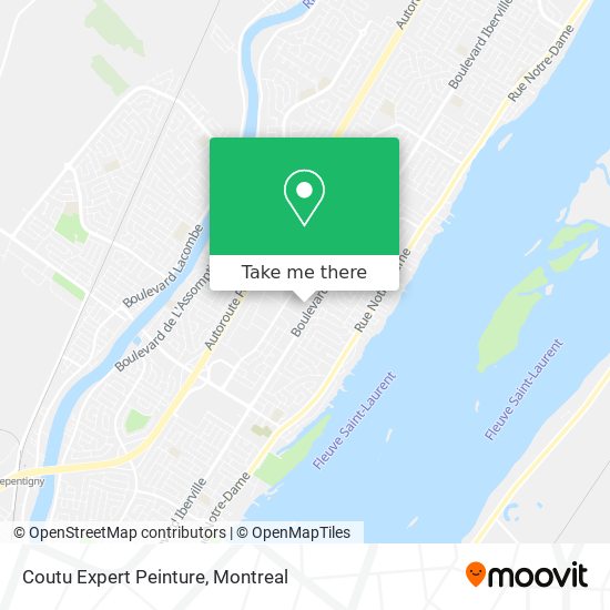 Coutu Expert Peinture map